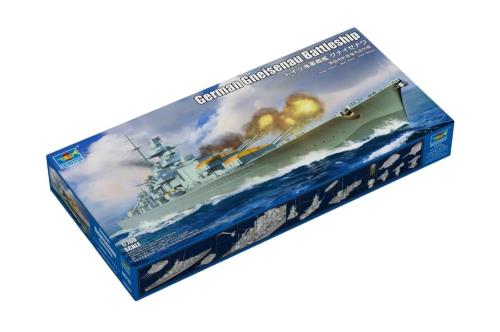 トランペッター 1/700 ドイツ海軍 戦艦 グナイゼナウ プラモデル 06736 成型色
