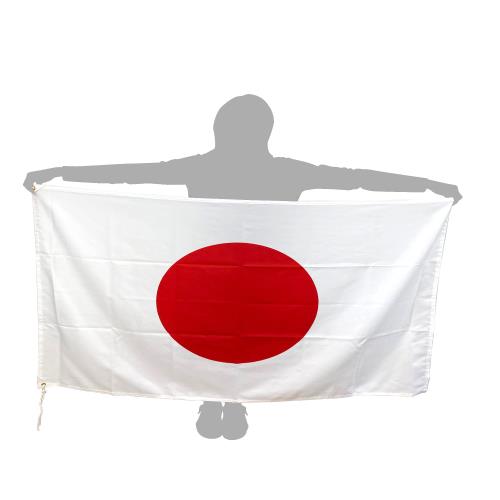 国旗 日の丸 日本製 ツイル（テトロン/速乾性のシワになりにくい生地)掲揚 応援 祝日 学校 (90×135cm)