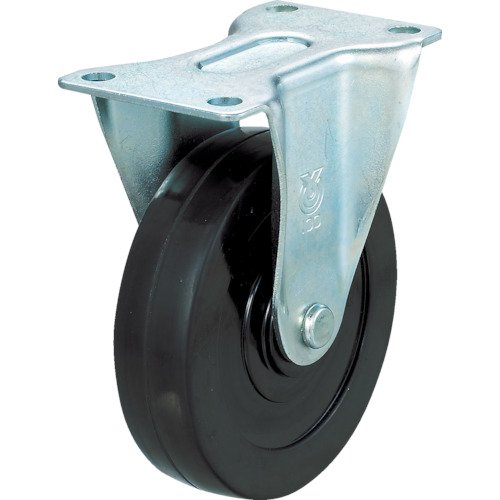 TRUSCO(トラスコ) HLF-120用ハードゴムキャスター Φ100 固定 TYSR-100RH x 20 個ケース販売