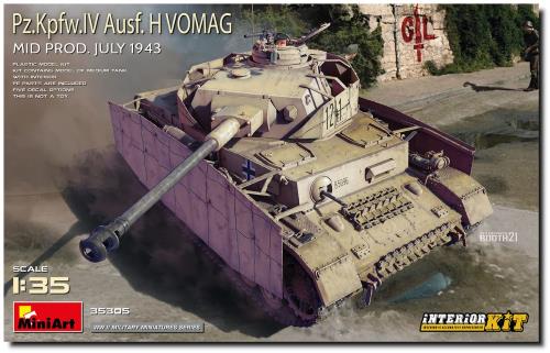 ミニアート 1/35 ドイツ軍 4号戦車 H型 Vomag社製 中期型 1943年7月 フルインテリア プラモデル MA35305 13,723円