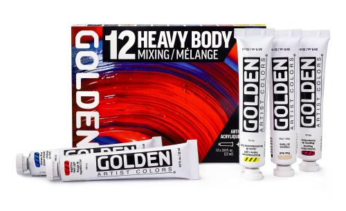 Golden Acrylic Heavy Body 22ml 0924 ミキシング12色セット 13100924