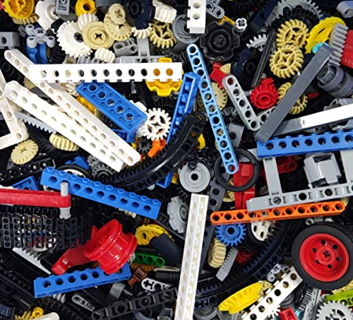 Habowの2ポンドのバルクTechnicパーツは、Lego Technicパーツと互換性があります。ビルディングブロック用の交換用パーツ。Technicランダムな部品のピース。