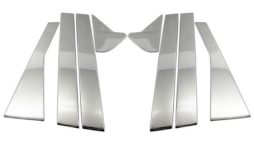 BRIGHTZ エクストレイル T33 SNT33 超鏡面ステンレスメッキピラーパネル バイザー無用 8PC  PIL−SIL−456  SNT33 ST33 NT33 SNT ST NT T 33 エクストレール