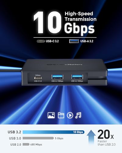 Cable Matters 8-in-1 ポータブル 40Gbps USB4 ハブ USB 4 ドック デュアル DisplayPort 4K@60Hz 単一 DisplayPort 8K@60Hz 100W PD ギガビットイーサネット XPS/Surface Pro/iPad Pro Thunderbolt 4 対応_7
