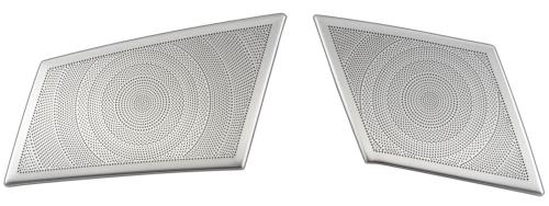 BRIGHTZ エクストレイル SNT33 T33 ステンレスダッシュボードスピーカーカバー 2PC サテンシルバー  SPEAKER−150  SNT33 ST33 NT33 SNT ST NT T 33 エクストレール