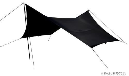 Canadian East×ogawa BLACK LABEL アウトドア キャンプ タープ フィールドタープ ヘキサ ST ブラックシリーズ CETO1020N