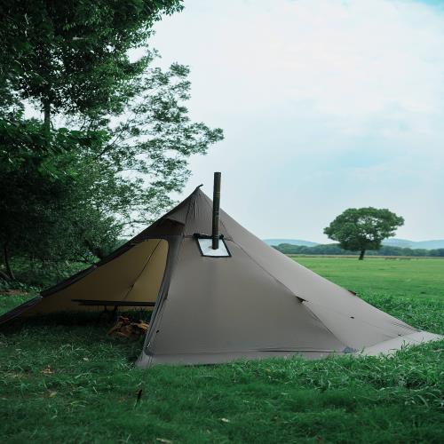 ホットテント ストーブジャック付き キャンプテント ウィンターテント 4シーズンテント 3~4人用 4ポンド キャンプ/家族/ハイキング/ハンティング/釣りに 防水 防風 軽量_4