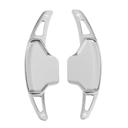 LEXLEYS三菱 アウトランダー GN0W GN系 デリカミニ B3系,ニッサン セレナ GFC28 FC28 GC28 C28系 アルミ合金 パドルシフト カバー シフトパドル カスタム パーツ アクセサリー 簡単取付 4色選択 (シルバー)