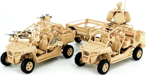 マジックファクトリー 1/35 アメリカ MRZR D4 超軽量全地形万能車 デュアルコンボキット 武装型(トレーラー付)・対ドローン型セット プラモデル MGF2005