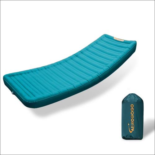 Aerogogo Peytoエアマット キャンプマット インフレータブルマット キャンプ用 エアベッド 14cm超厚キャンプマット 防水、防湿、軽量、コンパクト、折り畳み可能、携帯に便利、収納袋付き 40D ナイロン + TPU 素材 コンパクトストレージ 耐荷重150kg
