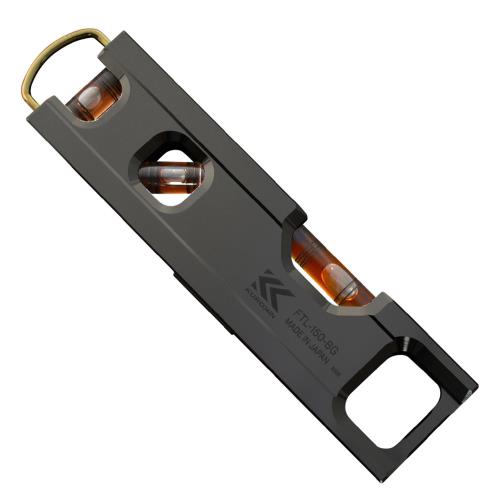 フジ矢 アルミ水平器 黒金 FTL-150-BG
