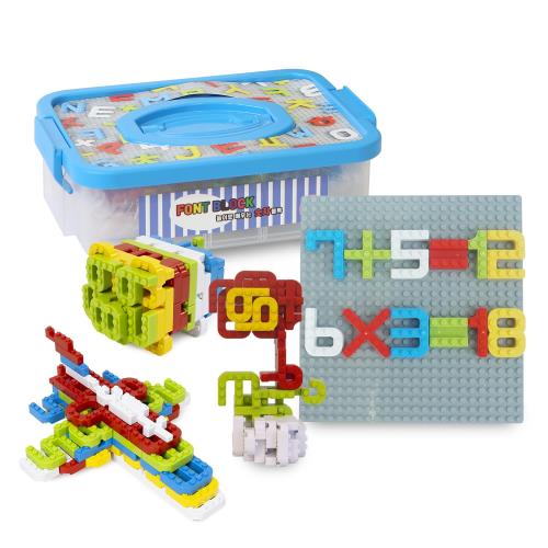 MOJIBLOCK 数字ブロックスターターボックス ５色 知育玩具 ブロック おもちゃ 初めての 数字 遊び カリキュラムブック付き モンテッソーリおもちゃ 104pcs
