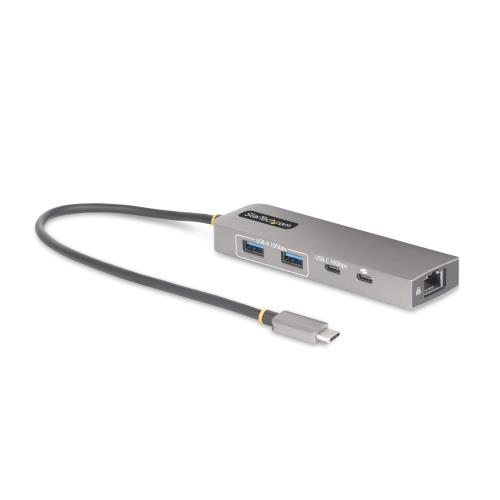 StarTech.com USB-Cハブ／3ポート／2x USB-A + 1x USB-C／USB 3.2 Gen 2／100W PDパススルー／有線LAN／高速転送 充電 軽量モデル 10G2A1C25EPD-USB-HUB