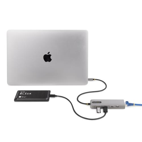 StarTech.com USB-Cハブ／3ポート／2x USB-A + 1x USB-C／USB 3.2 Gen 2／100W PDパススルー／有線LAN／高速転送 充電 軽量モデル 10G2A1C25EPD-USB-HUB_4