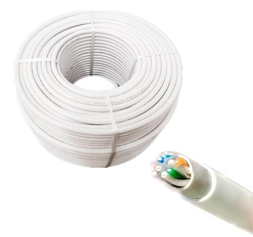 100m 白色 LANケーブル cat6 自作用 ２重被覆 屋外仕様 UTP 専用ピン付 PoE対応 紫外線 耐候性 防水 屋外用 高耐久 ランケーブル ホワイト