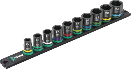 Wera(ヴェラ) 05005451001 | 9607 マグネットレール B インパクター1, ソケットレンチセット, 10点 日本正規輸入品