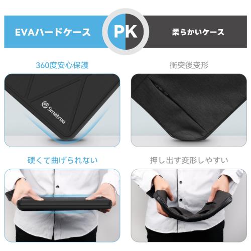 Smatree ハード EVA 保護スリーブケース 16インチ LAVIE N16；15.6インチ NEC？LAVIE Direct N15；？LAVIE Direct N15(S)；？VersaPro J/PC A4ラインアップ タイプVX/VX-G ラップトップ用ハードケース 防水 360度耐衝撃(X8294)_2