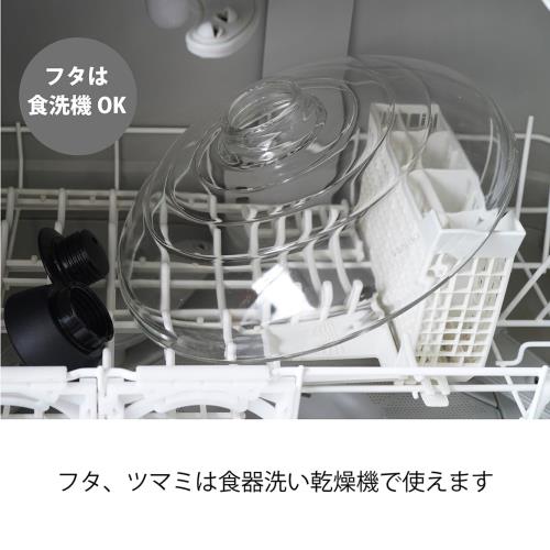 HARIO(ハリオ) フタがガラスの 土鍋 9号 3000ml 中身が見える 耐熱ガラス 陶器 日本製 GDN-255-B-W_5