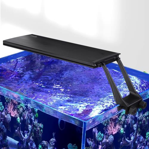 hygger 海水ライト サンゴ水槽用ledライト 海水魚 水槽照明 LEDライト 30~50cm水槽対応 クリップ 水槽ライト 7色 126LED アクアリウムライト 日の出・昼光・月光モードと DIY モード 5段階明るさ調整 タイマー調節可能 コーラル マリン タンク用 観賞魚飼育 水草育成 淡水＆海