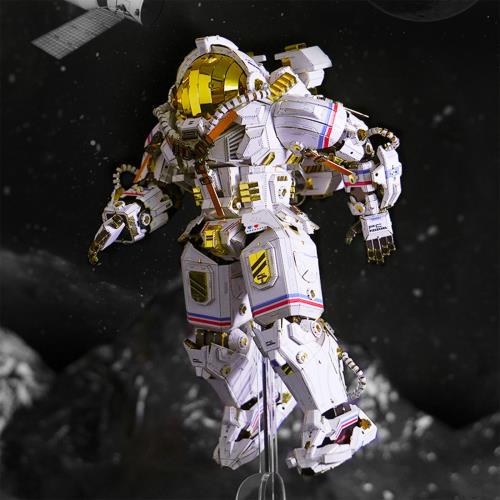 Piececool(ピースクール) 立体パズル 宇宙飛行士 メタルパズル メタリックナノパズル 3Dパズル 金属製 組み立て必要 接着剤不要 難易度6つ星 熟練者 大人向け 飾り 置物_1