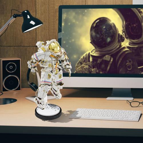 Piececool(ピースクール) 立体パズル 宇宙飛行士 メタルパズル メタリックナノパズル 3Dパズル 金属製 組み立て必要 接着剤不要 難易度6つ星 熟練者 大人向け 飾り 置物_6