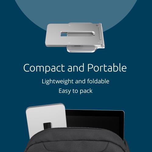 Kensington (ケンジントン) 昇降式スタンド 調節可能 デスク用サーフェススタンド オンスキッド タブレットホルダー Surface Pro用 シルバー (K58277WW)_4
