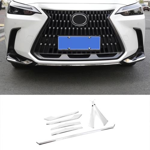 ZUNEIGUNG 新型レクサスNX20系 NX250 250h 350h に適合センター グリル モール フロントグリルカバー リム ドレスアップ パネル カーアクセサリーLEXUS NX 専用設計外装 パーツ アクセサリーステンレス 7枚クロームメッキ