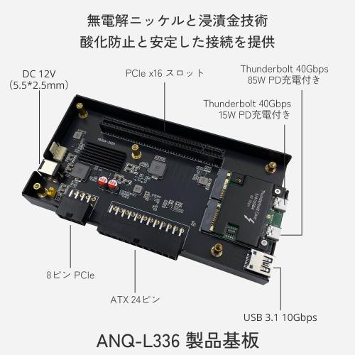 ANQUORA ANQ-L336 ミニeGPUエンクロージャー｜Thunderbolt 3/4・USB4
