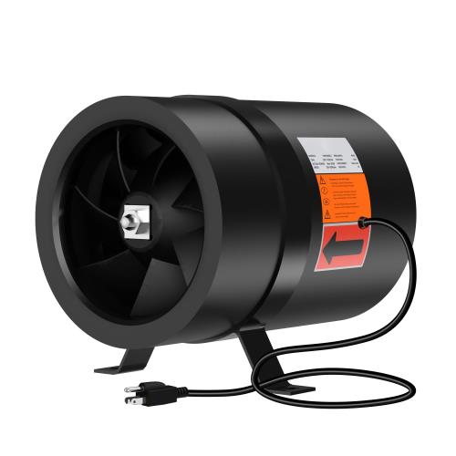 FICBXRA ダクトファン 200mm中間取付型換気扇 強力 風量1224m？/h インラインファン ダクトファン ダクト用 家庭用 産業用 塗装ブース用 水耕栽培用換気用