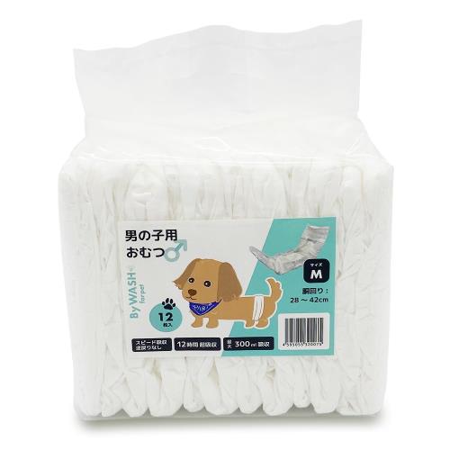 by wash for pet 犬のおむつ 男の子 犬 マナーパンツ 男の子用 12時間超吸収 (M(72枚)お徳用, 72, 枚)