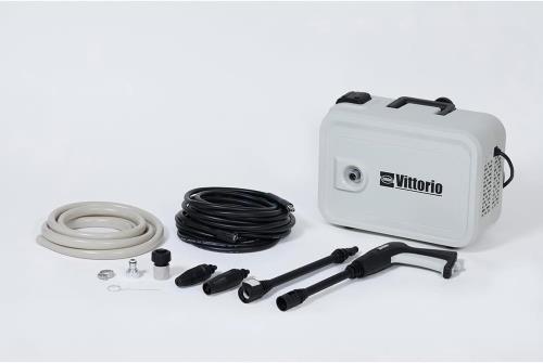 Vittorio(ヴィットリオ) 高圧洗浄機 ZS-705-10 静音タイプ 最大許容圧力 11.0MPa 常用吐出圧力7.0MPa  HighLow 機能付(常用吐出水量：(High)300L/h (Low)240L/h) ソフト高圧ホ−ス10m付 本体幅283×奥行391×高さ297？ 本体重量約6.4kg 洗車・外壁・住宅街