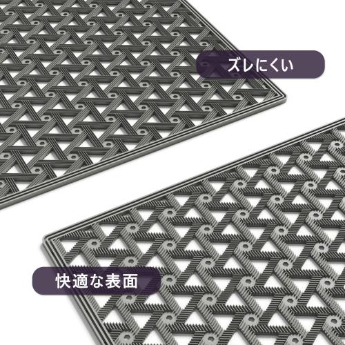 DEXI 玄関マット 屋外 泥落とし 泥抜け 滑り止め 排水 耐久性 無地 シンプルデザイン 凸凹 雨の日 雪 家庭用 業務用 ドアマット ゴムマット ラバーマット バルコニー 工場 店舗 61ｘ91cm グレー