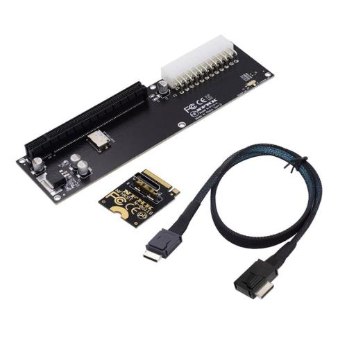 chenyang Oculink SFF-8612 - PCI-E 3.0/4.0 M.2 M-Key to PCIe 3.0/4.0 X16アダプター eGPU/GPD Win Max2 外部グラフィックスカードSSD用