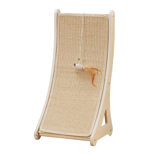 PETKARAY 猫 爪研ぎ 猫 爪とぎベッド 猫 つめとぎ サイザル爪とぎ 猫用L字型スクラッチャー 猫グッズ 室内猫用(縦*横*高さ33x27.9x65cm）