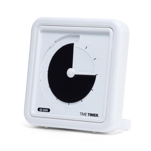 TIME TIMER BRAILLE 19cm 60分 タイムタイマー ブレイル ブラックディスク 時間管理 学習タイマー TTA1-EB-BK-W 正規品