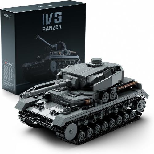 Nifeliz IV号戦車G型ブロックおもちゃ 大人向け組み立てブロック ミリタリーモデルオ オフィス/自宅インテリア向け｜誕生日プレゼント推奨（1,006 ピース、NF10312）