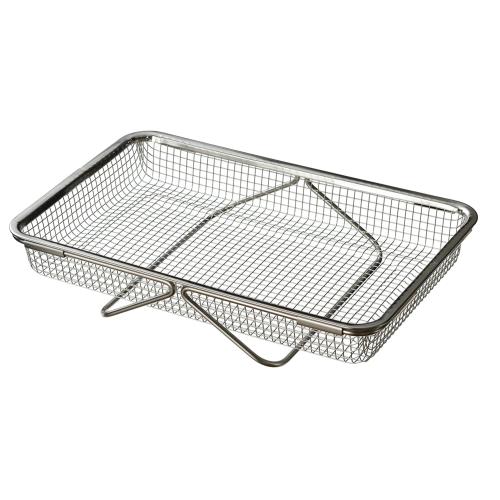 Leye レイエ 水切りメッシュかご レギュラーサイズ ステンレス製 幅48cm 大容量設計 食器や調理器具の水切り用 日本製