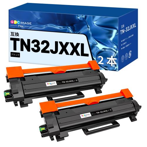 GPC Image Flex TN32JXXL ブラザー 用 32JXXL 黒 1本セット大容量 Brother 用 互換トナーカートリッジ 対応機種: HL-L2460DW HL-L2400D DCP-L2600DW DCP-L2660DW MFC-L2880DW MFC-L2860DW FAX-L2800DW