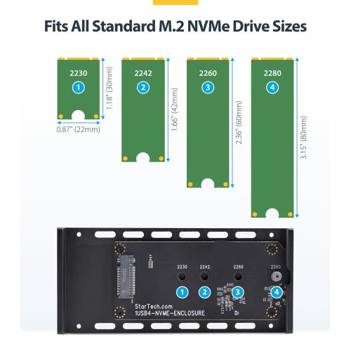 StarTech.com M.2 SATA SSD外付けケース USB4 Type-C接続 40Gbps NVMe PCIe B+M/M Key 1USB4-NVME-ENCLOSURE