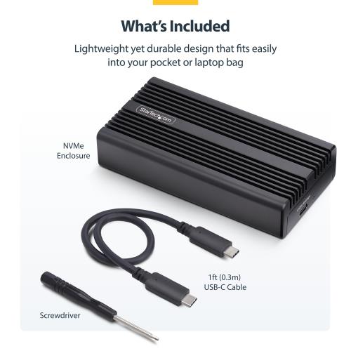StarTech.com M.2 SATA SSD外付けケース USB4 Type-C接続 40Gbps NVMe PCIe B+M/M Key 1USB4-NVME-ENCLOSURE
