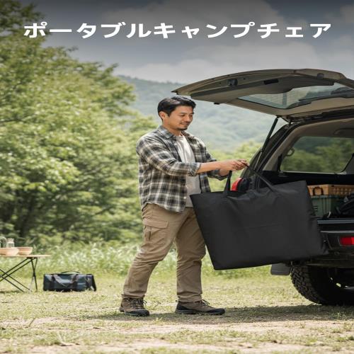 ARURU キャンプチェア キャンプ椅子 アウトドア 折りたたみ式 背もたれ 高さ調整可能 600D生地 軽量 コンパクト タクティカルデザイン 耐荷重100kg 2点セット オリーブ緑_4