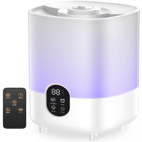 加湿器 大容量 超音波式 卓上 UVライト除菌 アロマ対応 空焚き防止 静音 乾燥対策 寝室/オフィス用