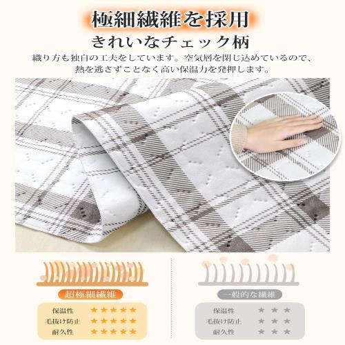 電気毛布 敷き ホットカーペット 4段階タイマー 72W省エネ ズレ防止 4段階温度調整 切り忘れ防止タイマー付き 節電 140×80cm 速暖 電気ホットマット こたつ併用可 電気敷き毛布 2H/4H/8H/10H切りタイマー 毛玉なし ダニ退治 膝掛け 防寒対策 暖房器具 キャンプ オフィス 車中_6