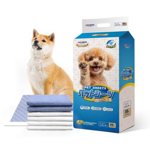 Japapet ペットシーツ 厚型 レギュラーサイズ 33×45cm 88枚入り×4袋 ケース販売 使い捨てタイプ