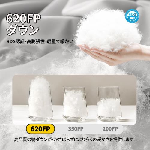 BUERTSダウン寝袋は超軽量で持ち運びやすく、マミー型寝袋はアウトドア、キャンプ、防災、車中泊、緊急時の備えに最適です。 (-3—5℃ グリーンです)_3
