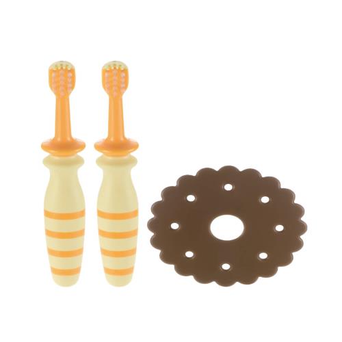 リッチェル トライ 奥歯ピカピカベビーハブラシ2本入り 歯ブラシ じぶんではみがき 1歳頃から