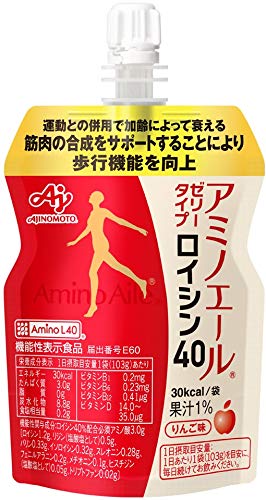 ケース販売 味の素 アミノエール ゼリータイプ ロイシン40 103gx30個