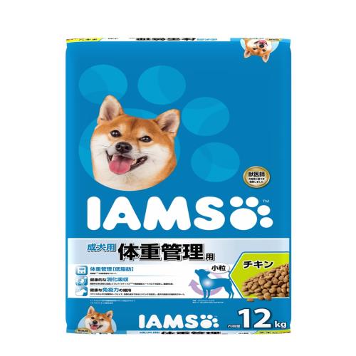 アイムス (IAMS) ドッグフード 成犬用 体重管理用 小粒 チキン 12kgの通販は