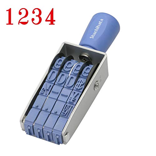 シャチハタ スタンプ 回転ゴム印 欧文4連 初号 捺印サイズ 約64×12ミリ 明朝体の通販は 7,972円