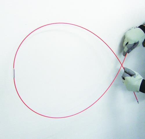 デンサン ジョイント釣り名人スリム φ3mm×1.0m オレンジ 10本 ケーブル索引具 JF-310